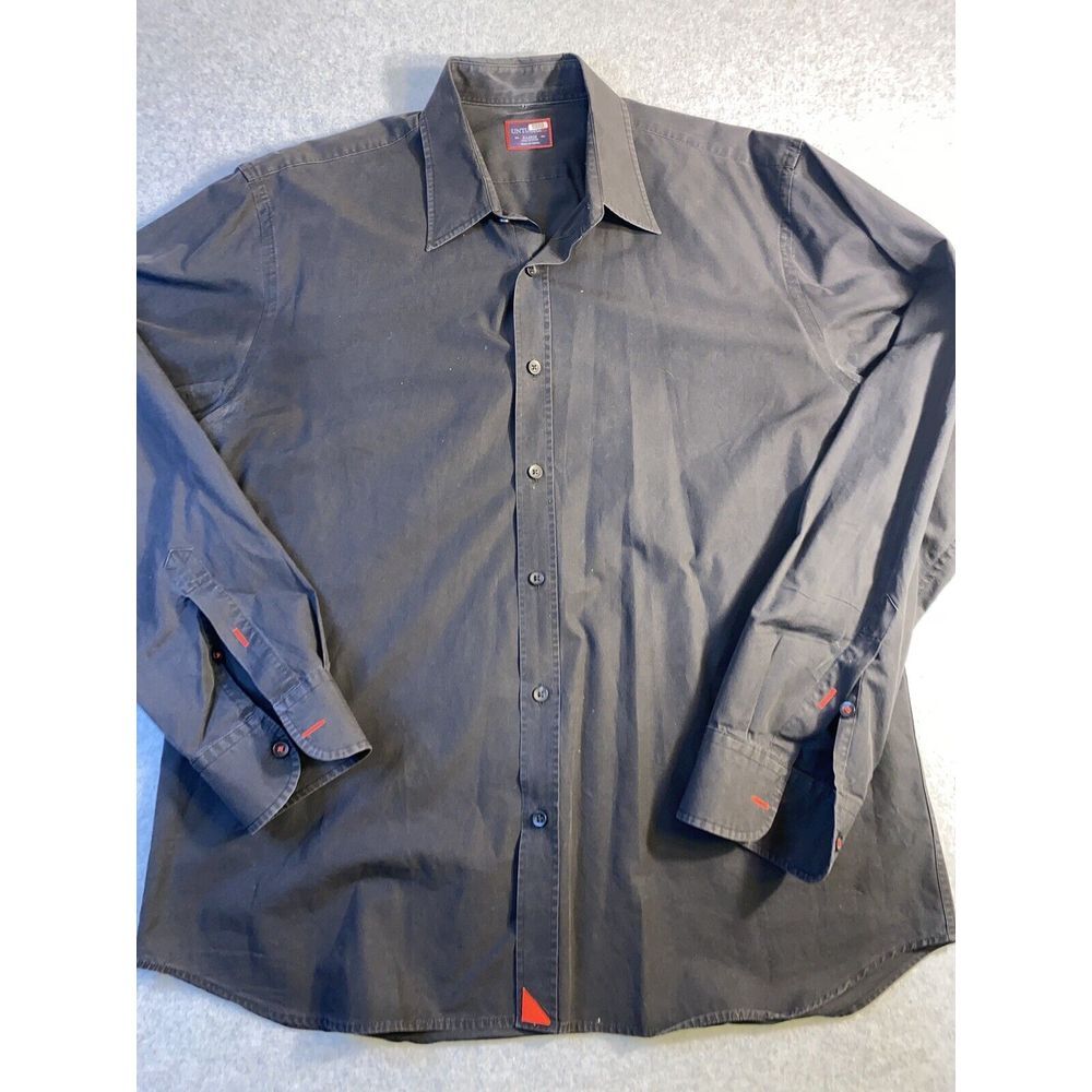 UNTUCKit‎ Shirt Mens XLarge Long Sleeve Wrinkle Free Button Down Black